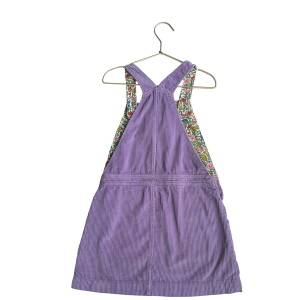 Mini Boden Lavender Corduroy Overall Dress - Size 7-8Y