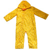 M&S Fleece-Lined Yellow Print Hooded Rain Suit - Size 24 Mo