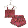 Louise Misha Pink Foral Shorts & Smocked Tank Set - Size 4Y