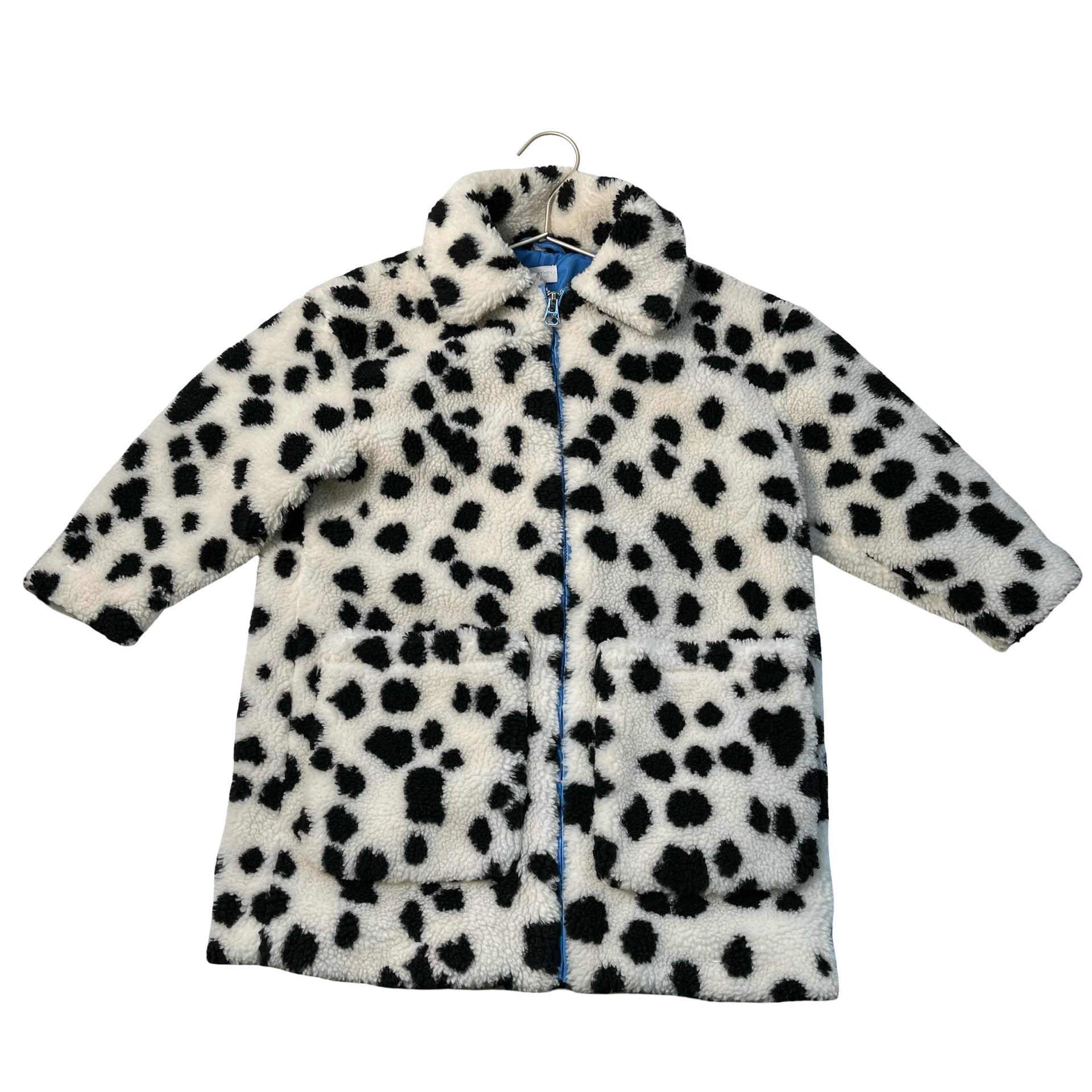 Stella McCartney Kids Ivory & Black Dot Sherpa Jacket - Size 6