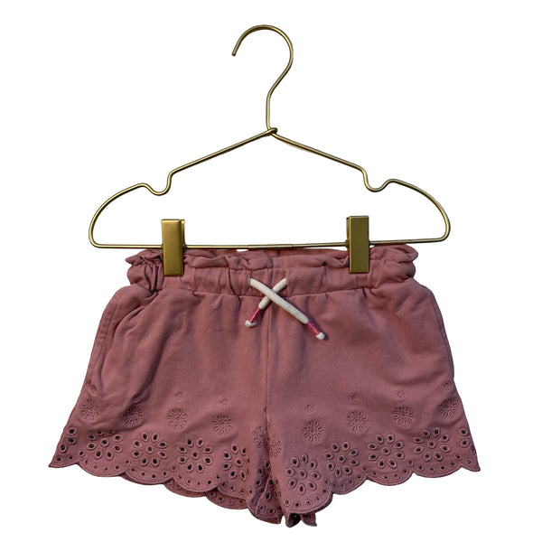 Mini Boden Pink Eyelet Shorts - Size 3Y