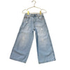 Zara Distressed Denim Wide-Leg Jeans - Size 3-4