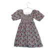 Hope & Henry Red, Green & Ivory Floral Smocked Dress - Size 5