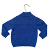 Thomas Brown Blue Shawl-Neck Sweater - Size 12-18 Mo