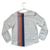 Marine Layer ML Mini Ivory, Purple, Orange Striped Tunic Sweatshirt - Size 8