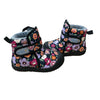 Jan & Jul Black Floral Print Winter Ankle Boots - Size 9