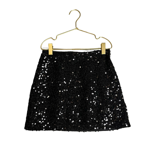 Gap Kids Black Sequin Skirt - Size 8