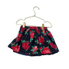 Janie and Jack Navy & Red Rose Print Skirt - Size 2T