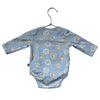 Magnetic Me Light Blue Animal Face Print Onesie Bodysuit - Size 3-6 Mo