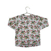 Kate Quinn The Woods Ivory, Red, Green Floral & Bird Print Shirt - Size 4T