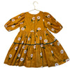 Pink Chicken Marigold Flower Print Dress - Size 6Y