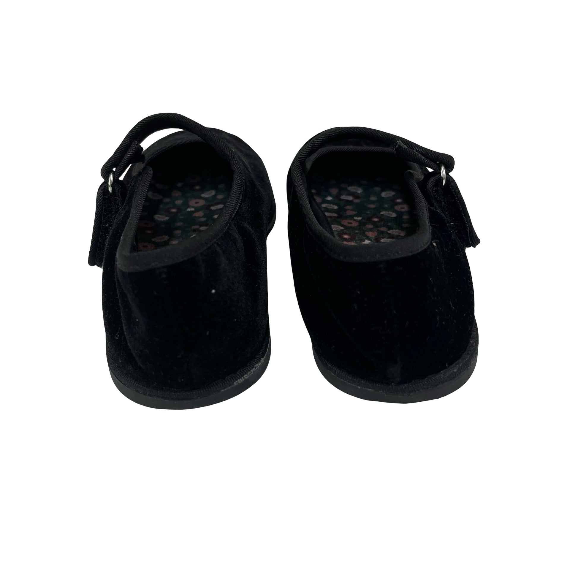 Zara Black Velvet Mary Jane Style Shoes - Size 29 (12)