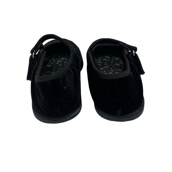 Zara Black Velvet Mary Jane Style Shoes - Size 29 (12)