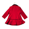 Rothschild Red Coat & Beret, Black Velvet Trim - Size 4T LP