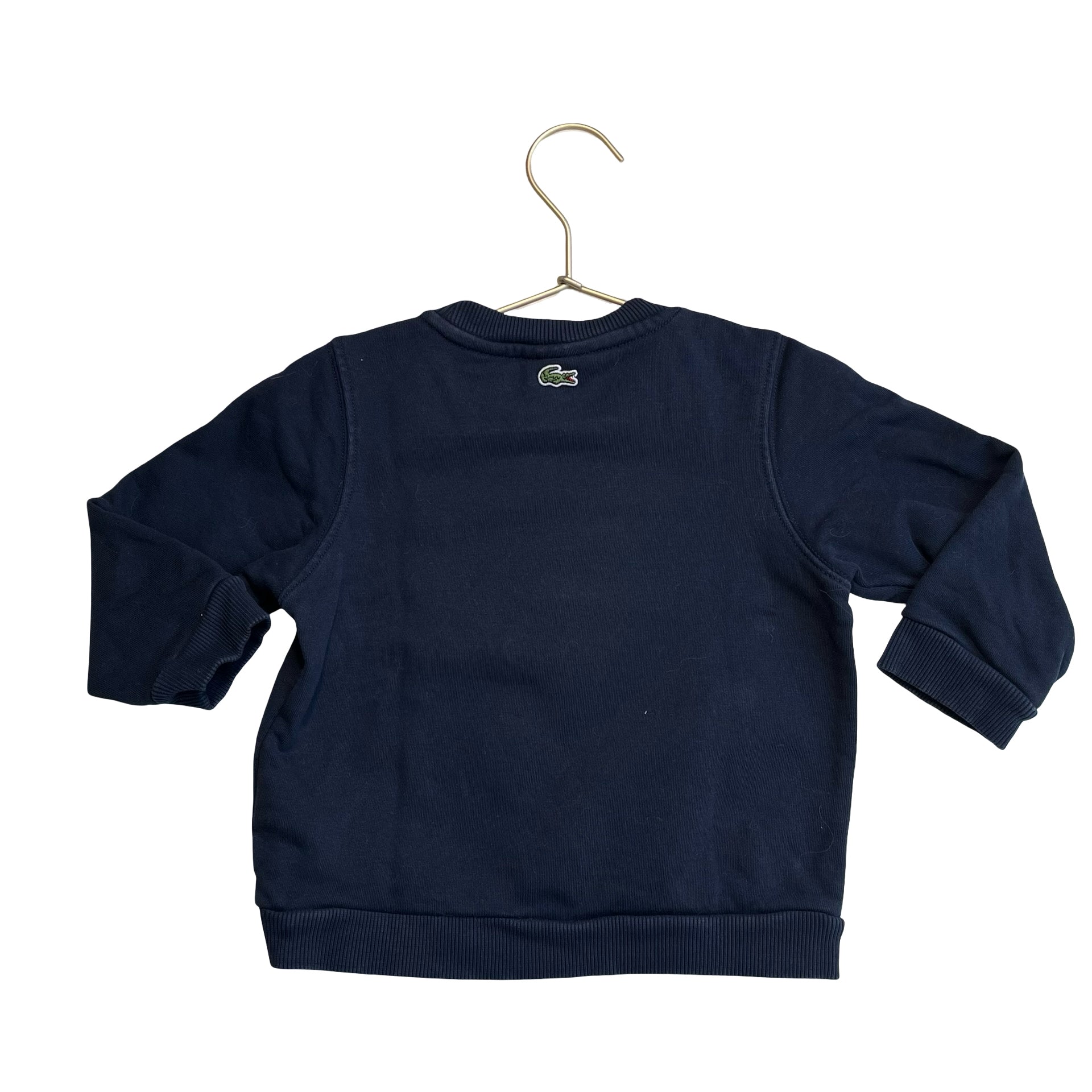 Lacoste Navy Logo Applique Sweatshirt - Size 2