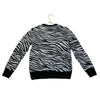 Crewcuts Gray & Black Zebra Print Sweater - Size M 8-9