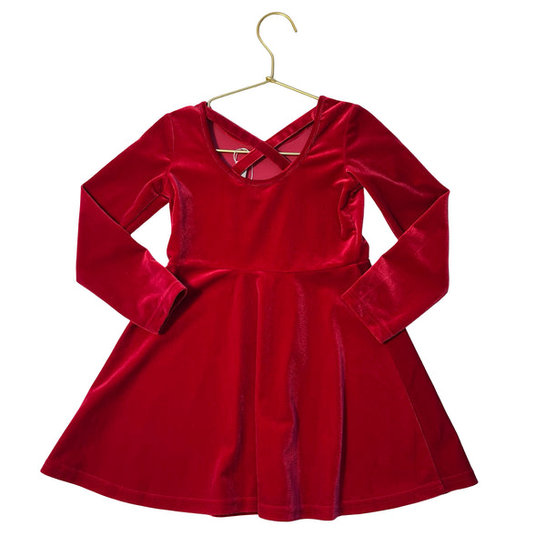 Children's Place Red Velvet Dress - Size 3T