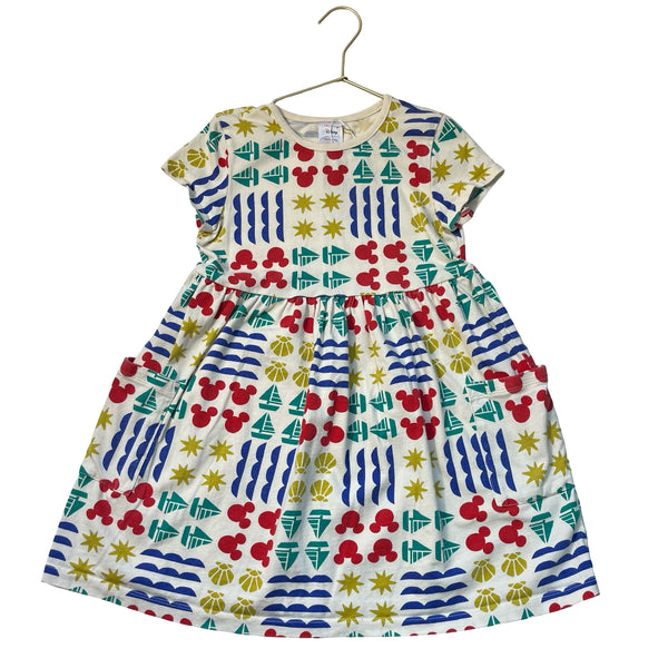 Hanna Andersson x Disney Ivory Print Dress - Size 8