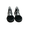 Vans Black & Silver Flame High-Top Sneakers - Size 6