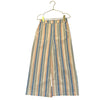 Louise Misha Ivory, Blue, Peach Striped Wide-Leg Cropped Pants - Size 7Y