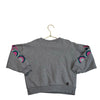 Tea Collection Gray Sweatshirt, Butterfly Print Sleeves - Size 4