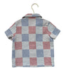 Old Navy Patchwork Striped Seersucker Button Down Shirt - Size 2T