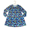 Hanna Andersson Light Blue & Multi-Color Flower Print Dress - Size 6-7
