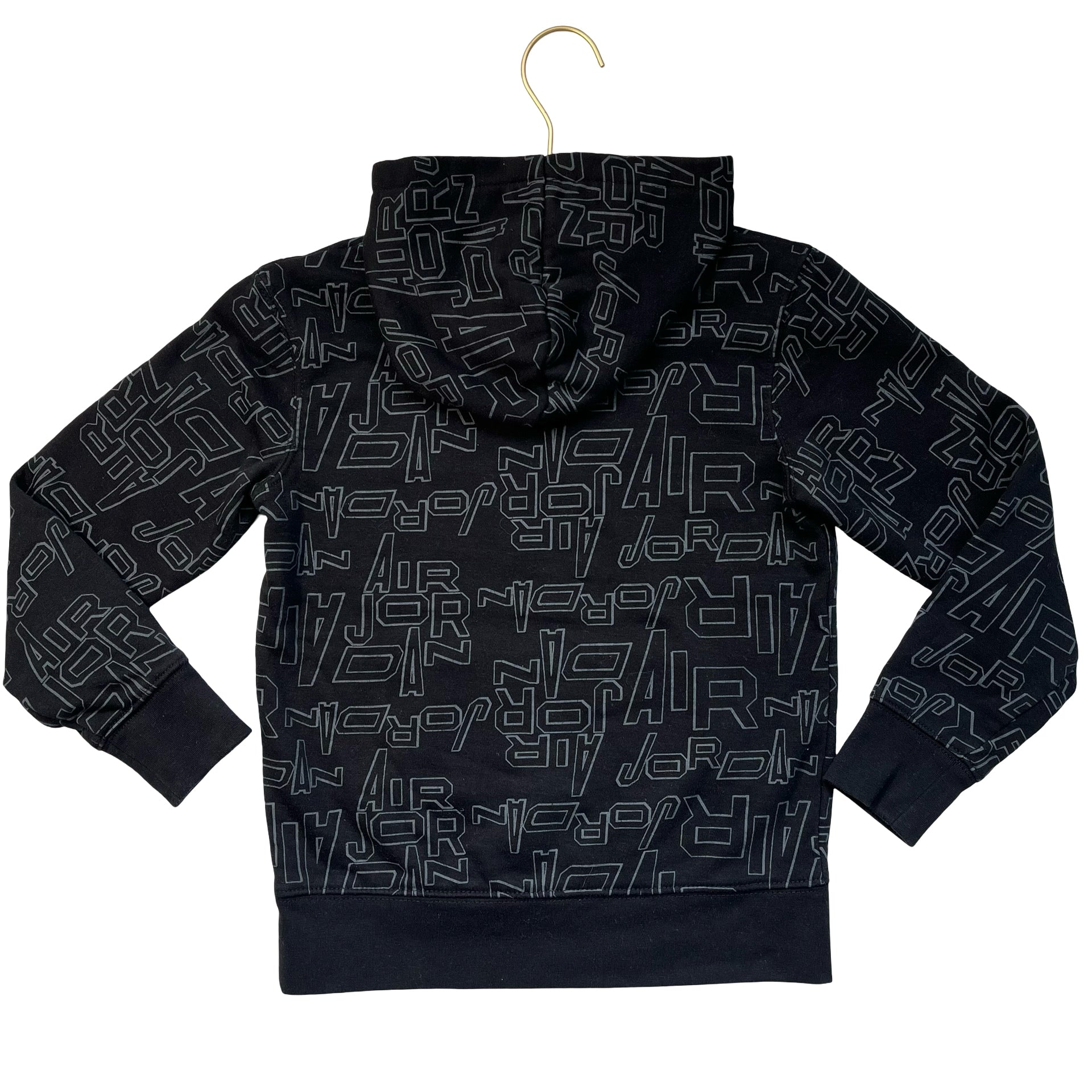Nike Jordan Black Hooded Sweatshirt - Size S 8-10