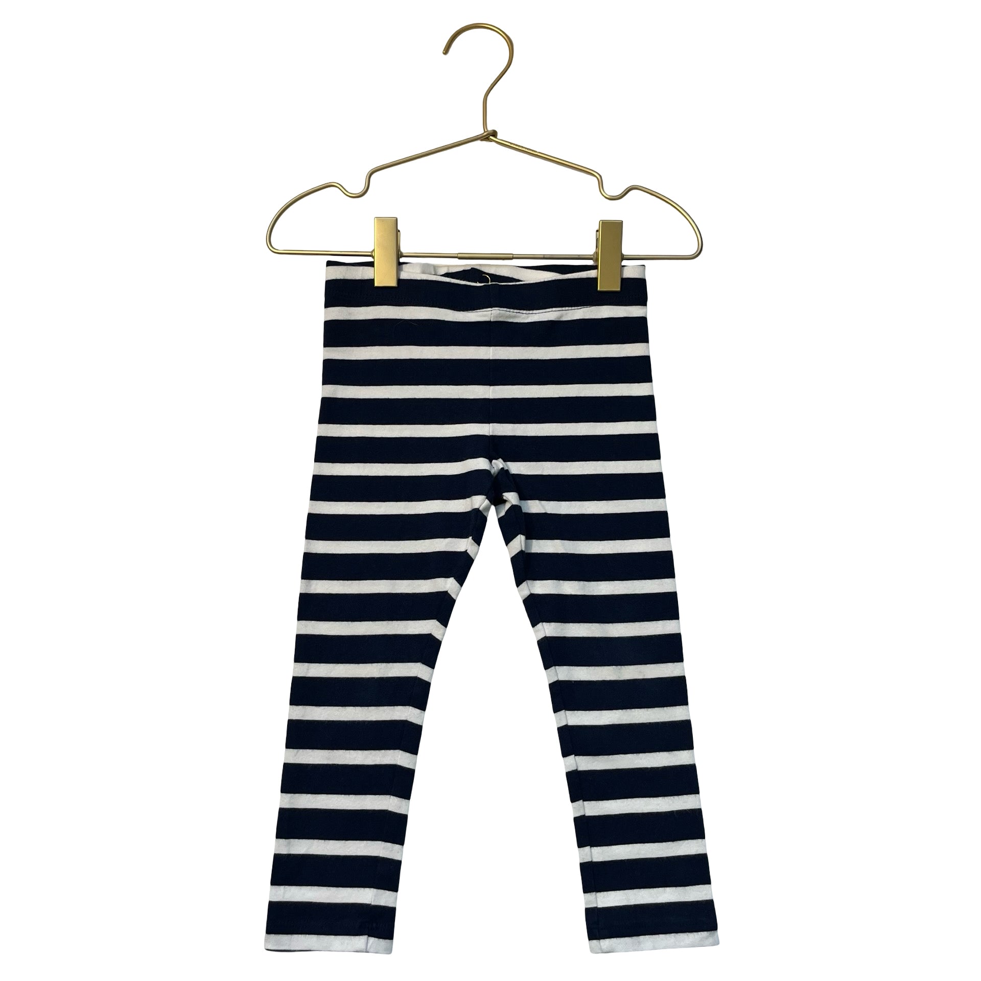 Primary Navy Striped Leggings - Size 3