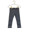 Primary Navy Striped Leggings - Size 3