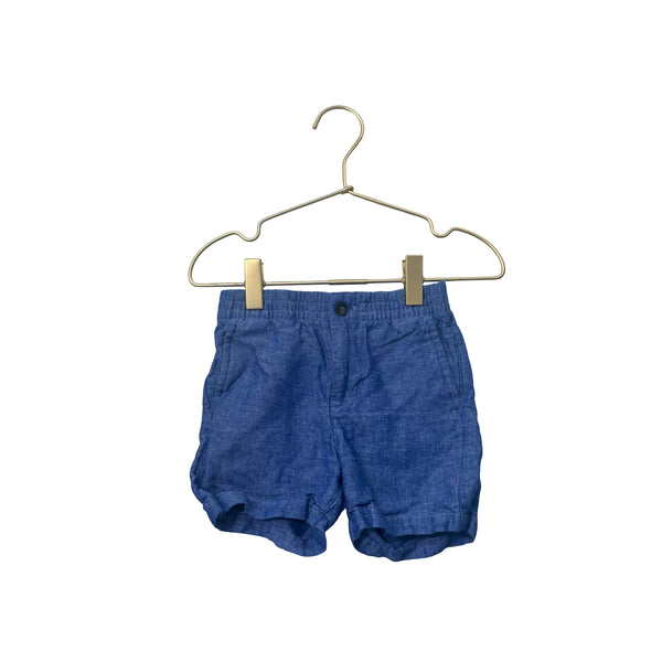 Janie and Jack Blue Linen-Cotton Shorts - Size 18-24 Mo