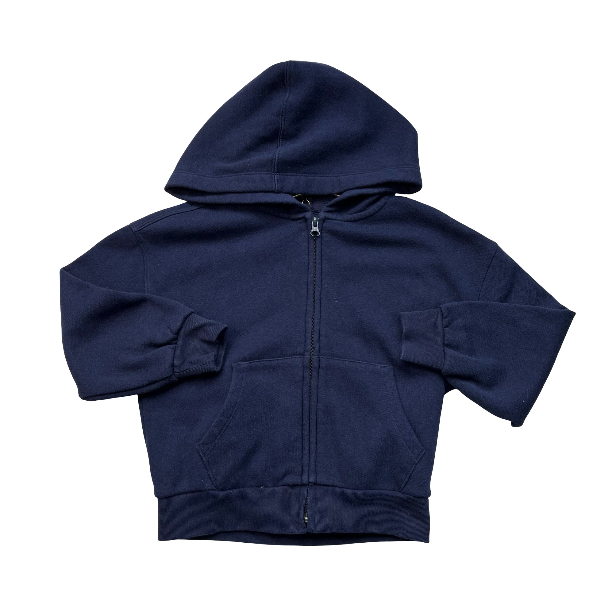Gap Kids Navy Zip-Up Hooded Sweatshirt - Size S 6-7