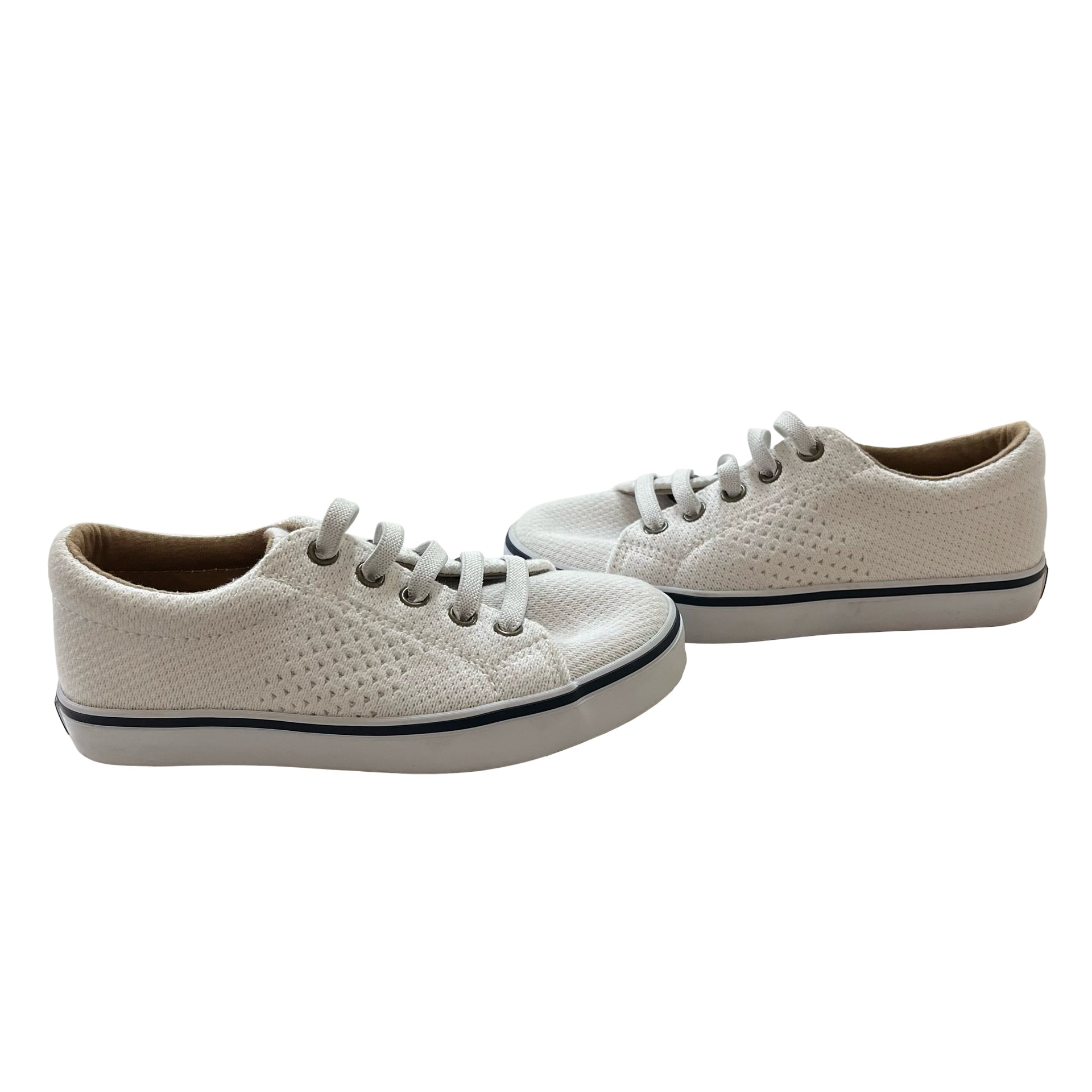 Janie and Jack Ivory Slip-On Sneakers - Size 11