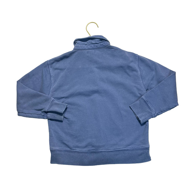 Crewcuts Vintage Wash Blue Polo Sweatshirt - Size S 6-7