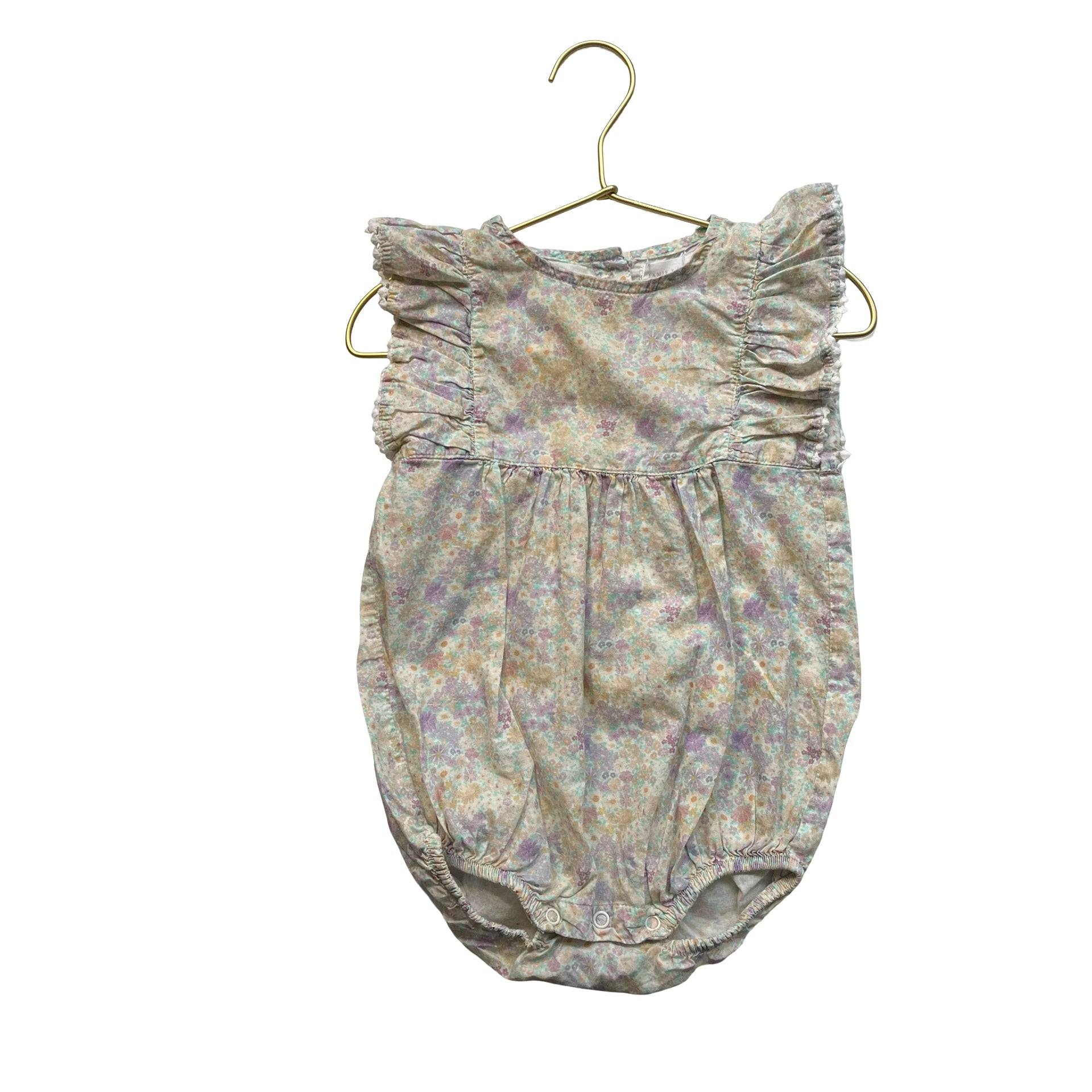 Jamie Kay Pastel Floral Bubble Romper - Size 2Y