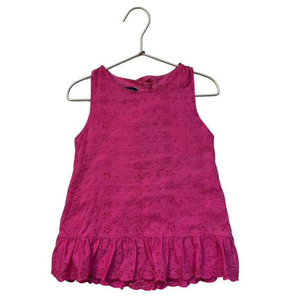 Polo Ralph Lauren Pink Eyelet Open-Back Top - Size 6