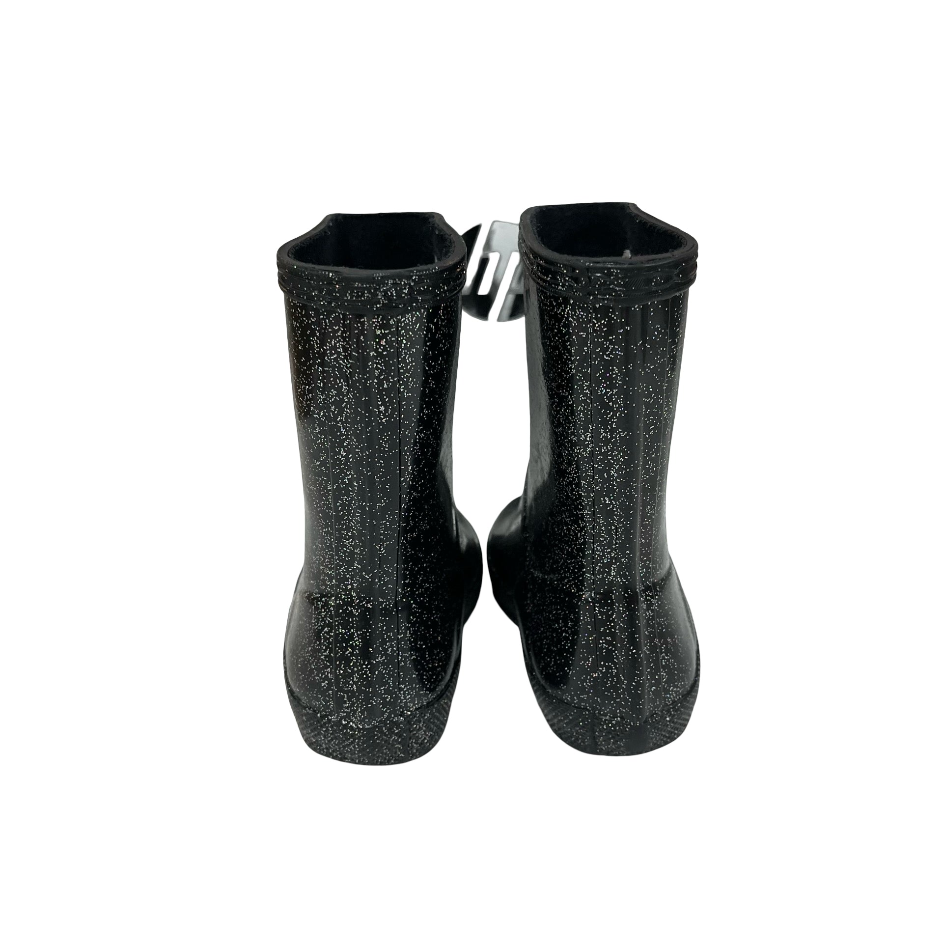 Hunter Black Glitter Rain Boots - Size US 7G/6B (UK 5 EU 22)