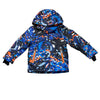Reima Black, Blue, Orange Graphic Print Winter Jacket - Size 116 (6)