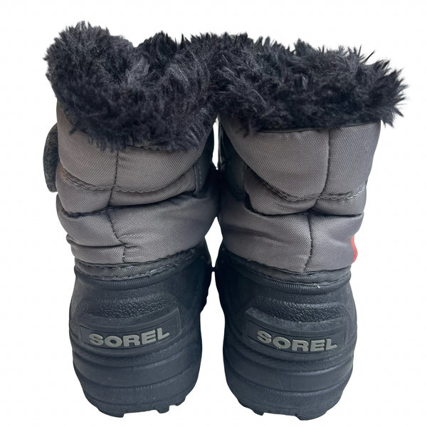 Sorel Gray, Red, Black Winter Boots - Size 6