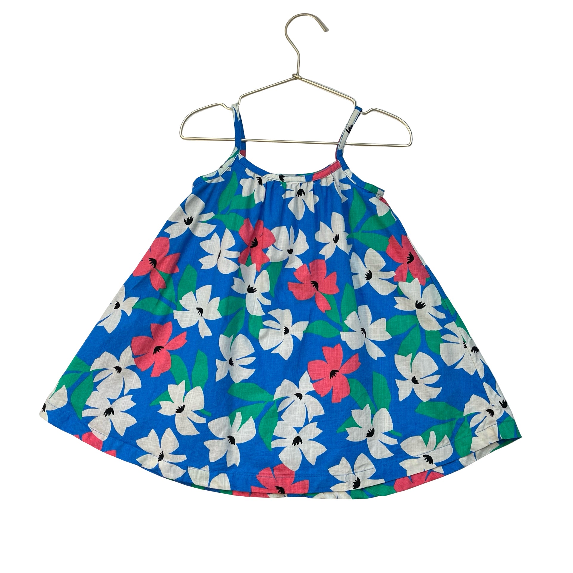Hanna Andersson Blue Flower Print Dress - Size 3T