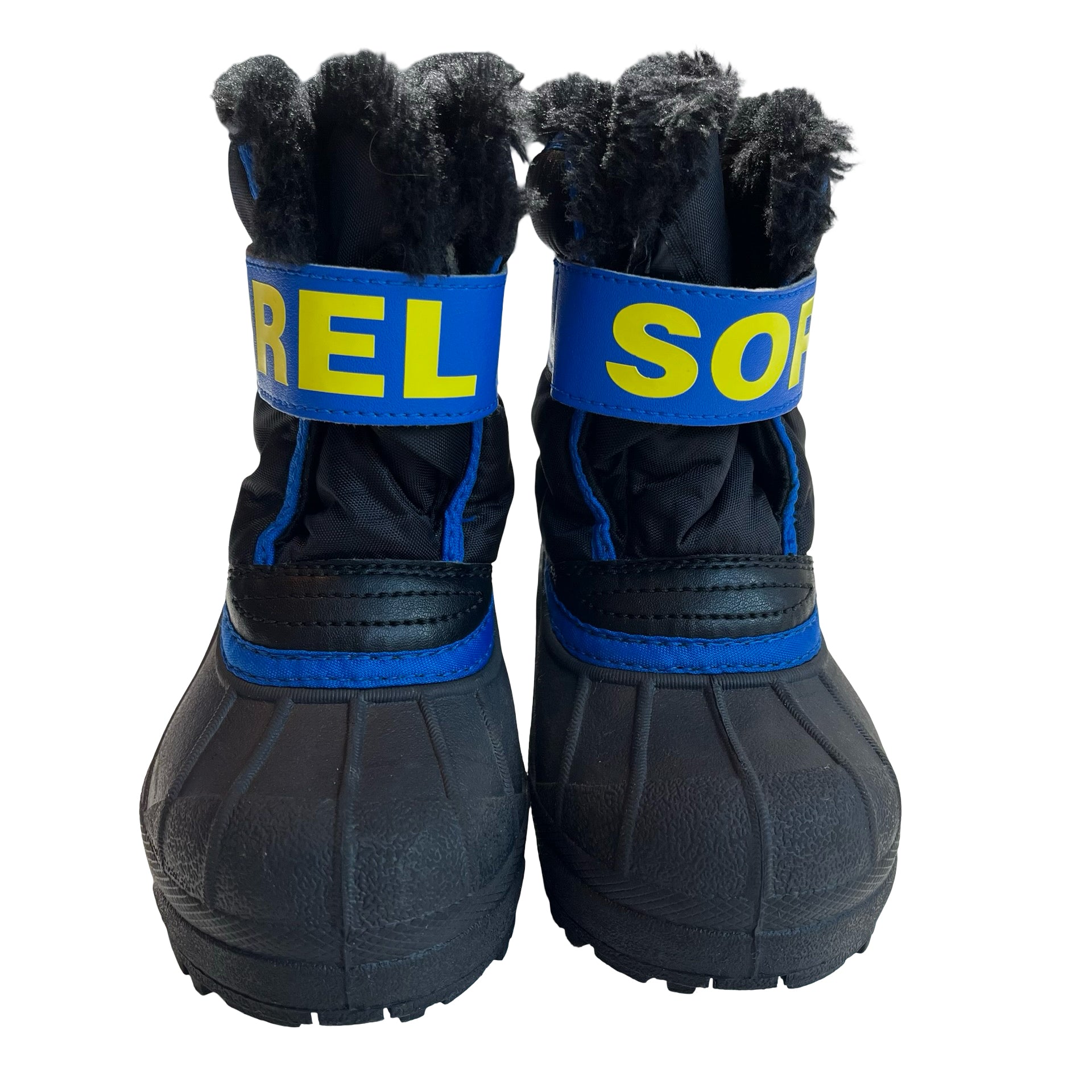Sorel Black, Blue, Yellow Winter Boots - Size 9