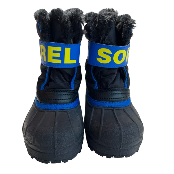 Sorel Black, Blue, Yellow Winter Boots - Size 9