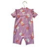 Carter's Lavender Ice Cream Print Swim Suit Romper - Size 9 M