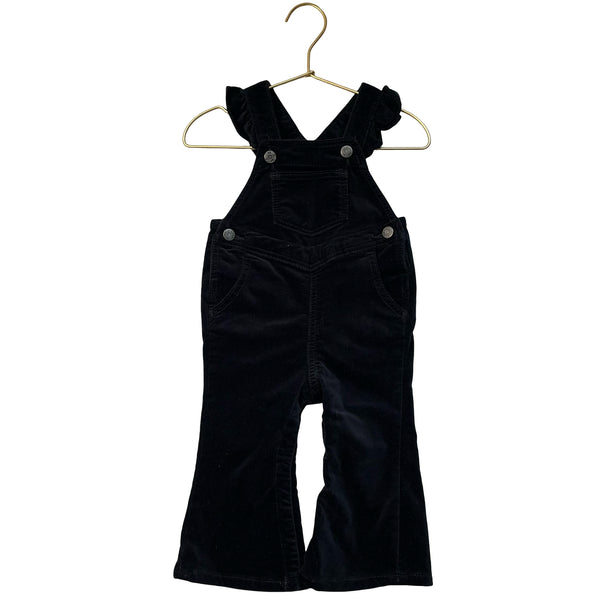 Baby Gap Black Velvet Overalls - Size 12-18 Mo