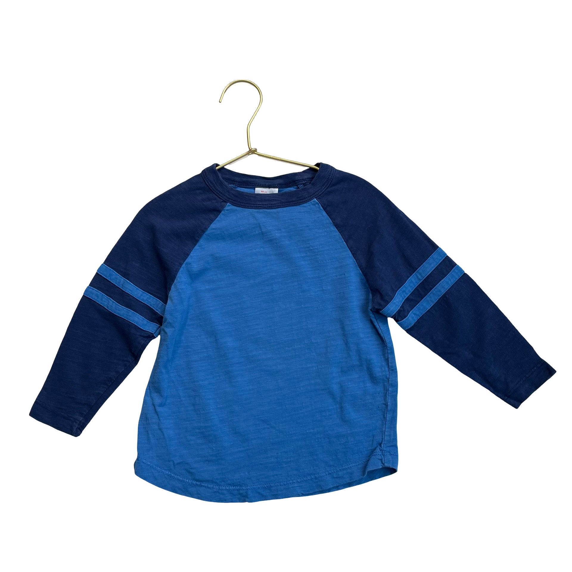 Hanna Andersson Blue & Navy Raglan Shirt - Size 3T