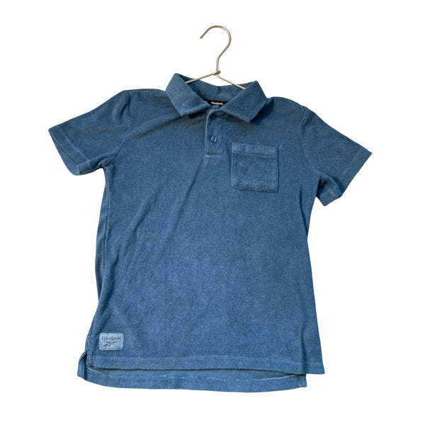 Reebok Blue Terry Polo Shirt - Size S 8