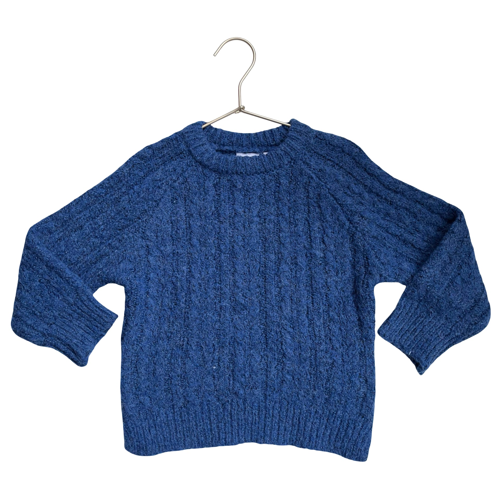 Zara Blue Cable-Knit Sweater - Size 3-4