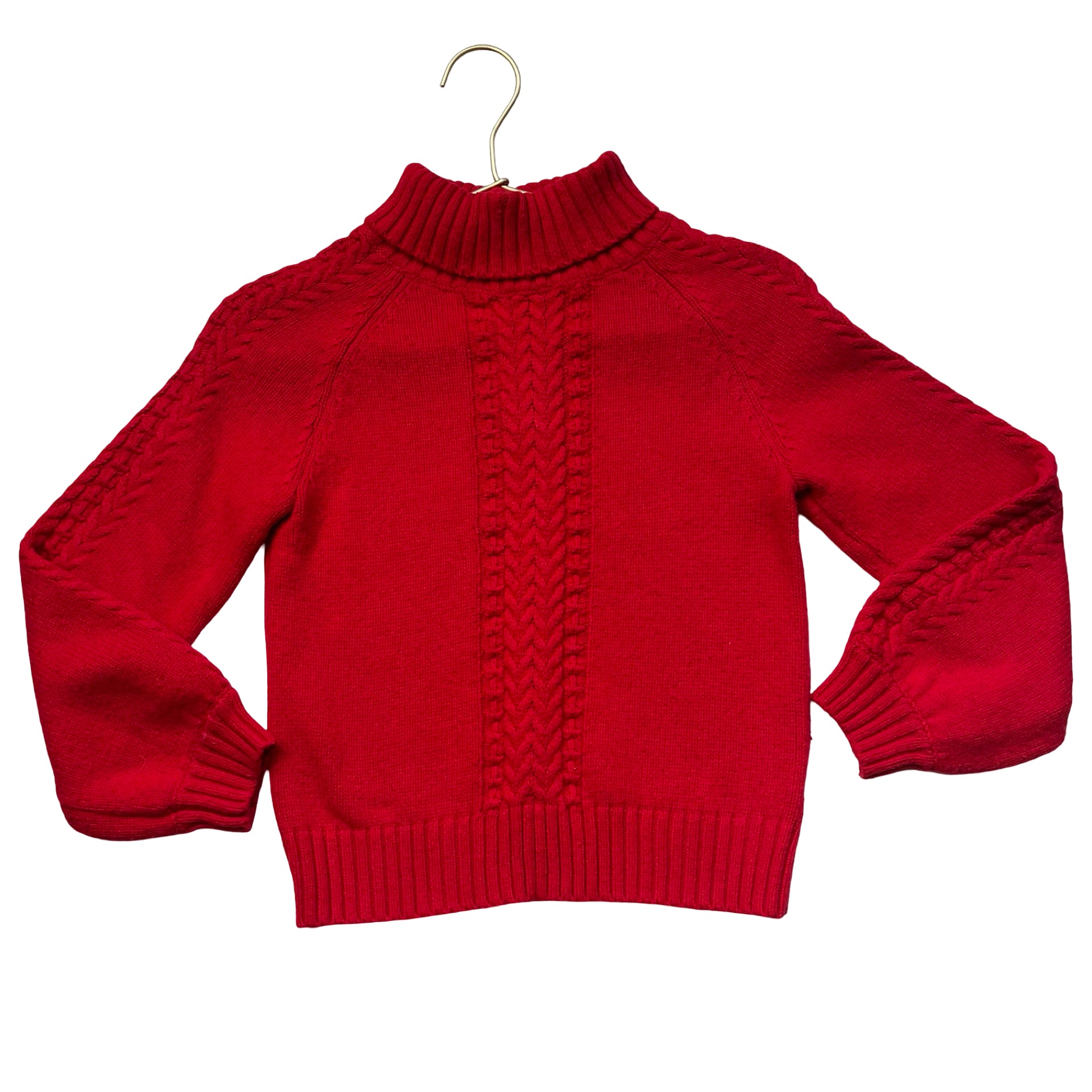 Janie and Jack Red Cable-Knit Sweater - Size 8