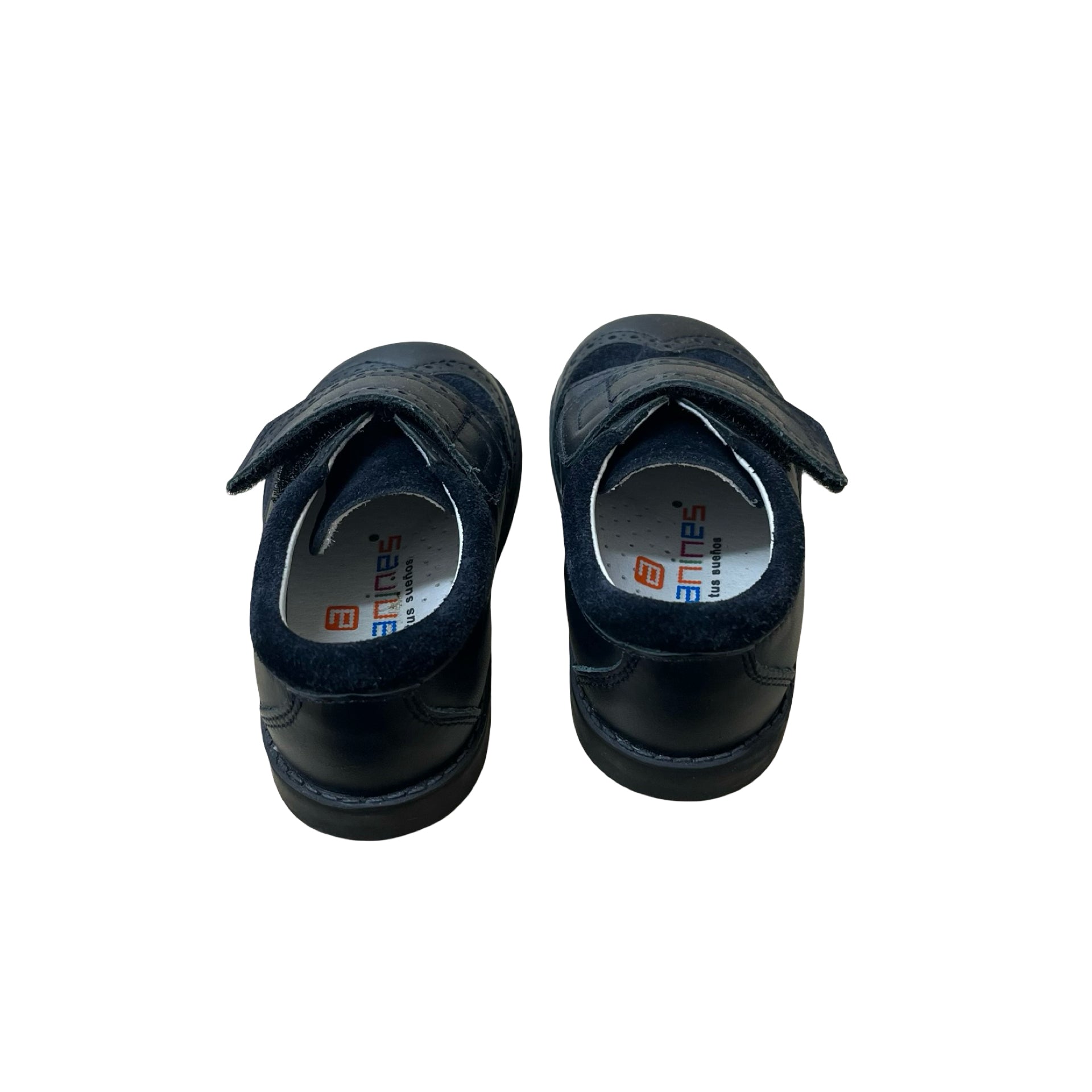 Andanines Dark Navy Velcro Wing-Tip Shoes - Size 5