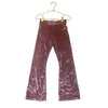 Old Navy Pink Crushed Velvet Flare Leggings - Size S 6-7